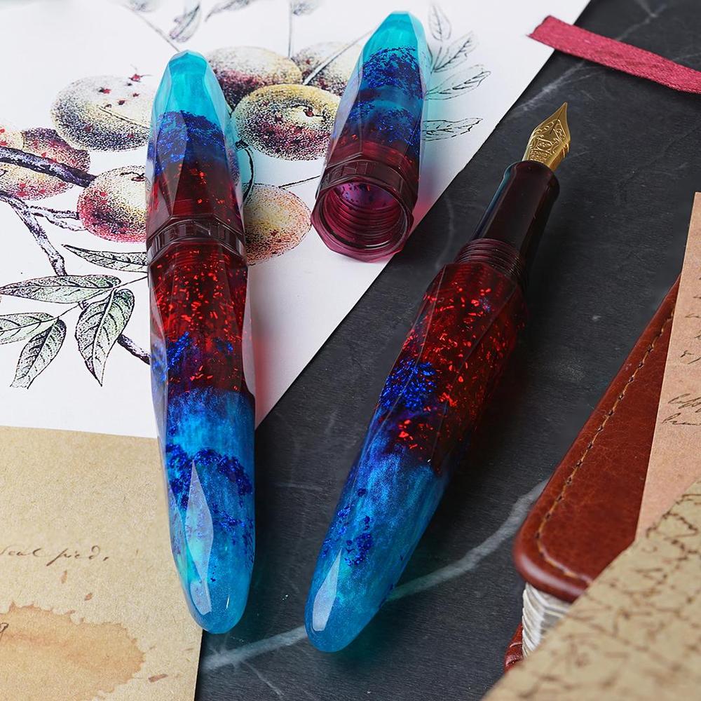 BENU Fountain Pen - Briolette - Fiery Azure - Image 2