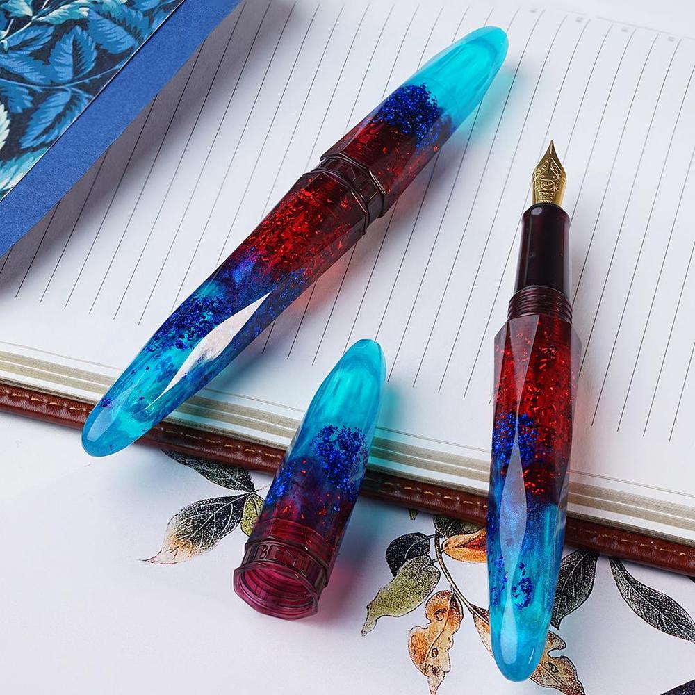 BENU Fountain Pen - Briolette - Fiery Azure - Image 4