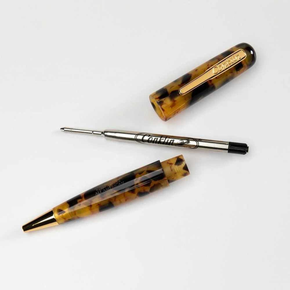 Conklin Ballpoint Pen - All American - Tortoiseshell - Image 5
