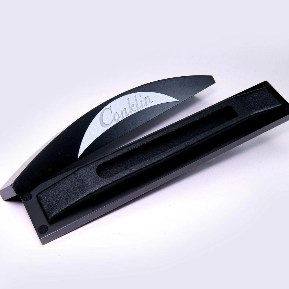 Conklin Fountain Pen - Classic Nozac 125 Anniversary - Blue / Chrome Trim - Limited Edition - Image 4