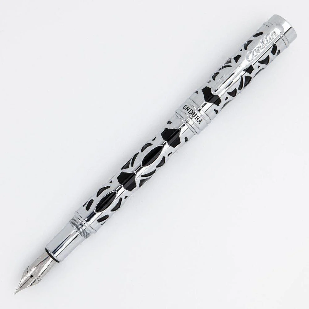 Conklin Fountain Pen - Endura Deco Crest - Black - Image 7