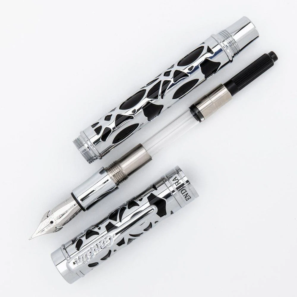 Conklin Fountain Pen - Endura Deco Crest - Black - Image 8