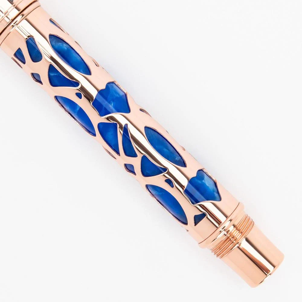 Conklin Fountain Pen - Endura Deco Crest - Blue - Image 4