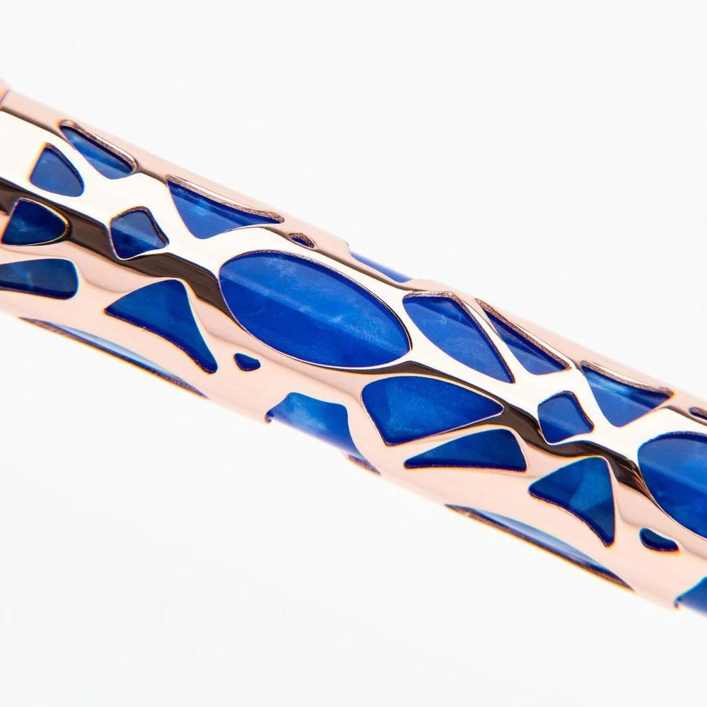 Conklin Fountain Pen - Endura Deco Crest - Blue - Image 6