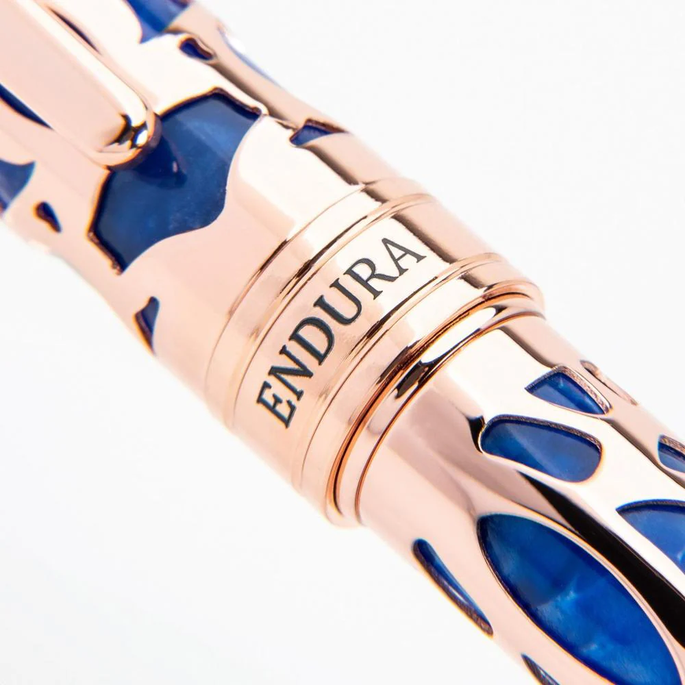 Conklin Fountain Pen - Endura Deco Crest - Blue - Image 9