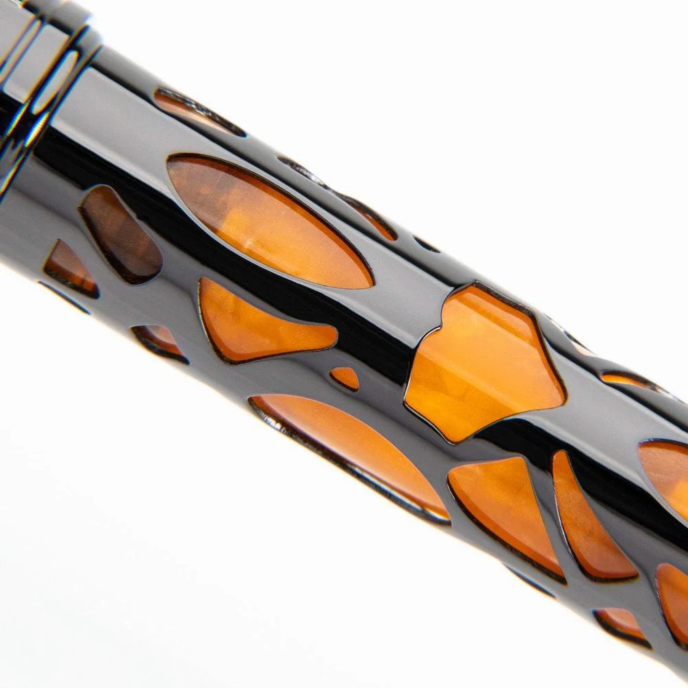 Conklin Fountain Pen - Endura Deco Crest - Orange - Image 8