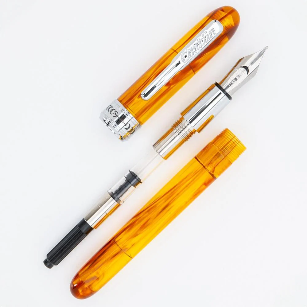 Conklin Fountain Pen - Symetrik - Precious Amber - Image 5