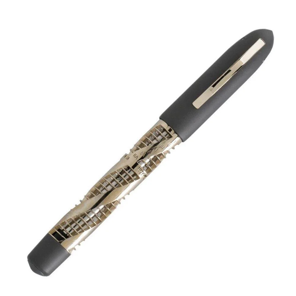 Conklin Rollerball Pen - Futura 125 Anniversary - Titanium / Gold - Limited Edition - Image 2
