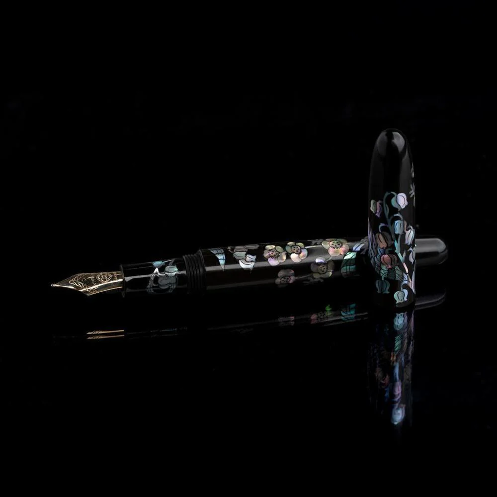 CYPRESS × @micahfinds Victorian Flora: Lily of the Valley's Invitation (14K Gold) Fountain Pen - Image 2