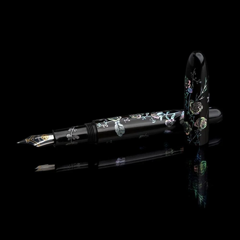 CYPRESS × @micahfinds Victorian Flora: The Expressive Rose Fountain Pen - Image 2