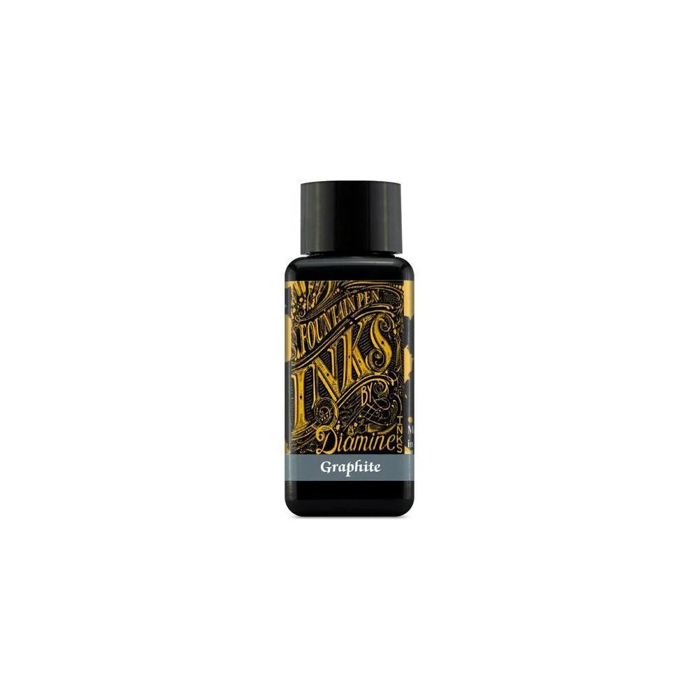 Diamine Ink Bottle (30ml / 80ml) - Black & Grey - Image 9
