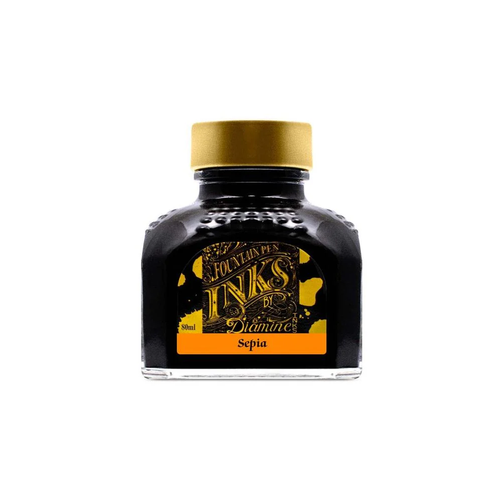 Diamine Ink Bottle (30ml / 80ml) - Brown - Image 46