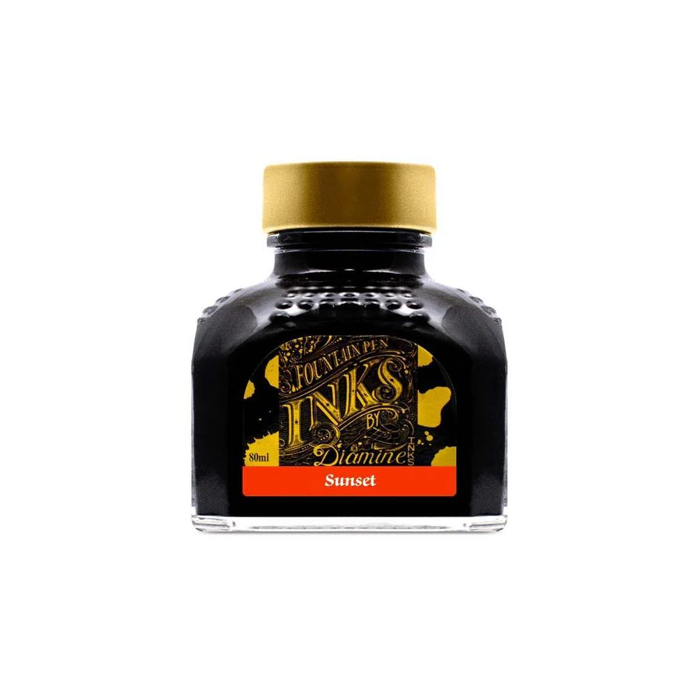 Diamine Ink Bottle (30ml / 80ml) - Orange - Image 26