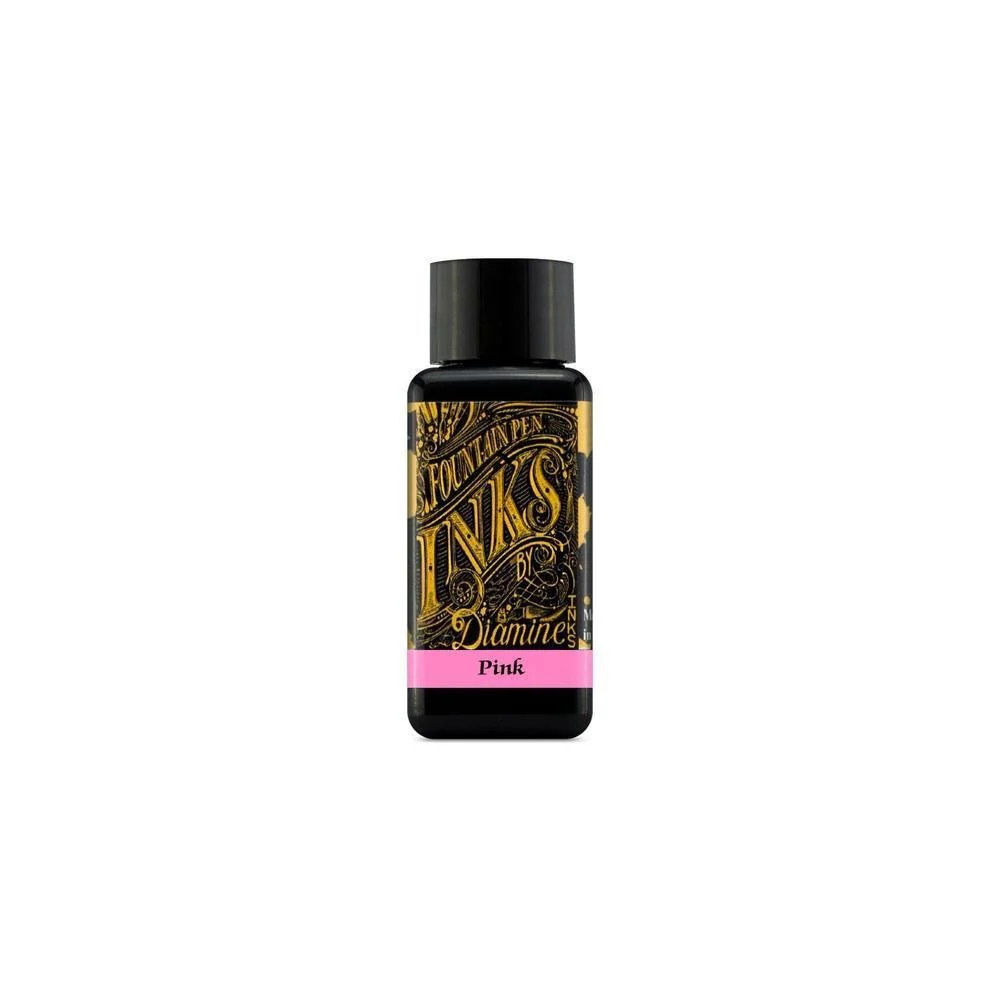 Diamine Ink Bottle (30ml / 80ml) - Pink - Image 14