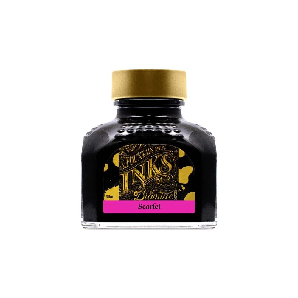 Diamine Ink Bottle (30ml / 80ml) - Pink - Image 32