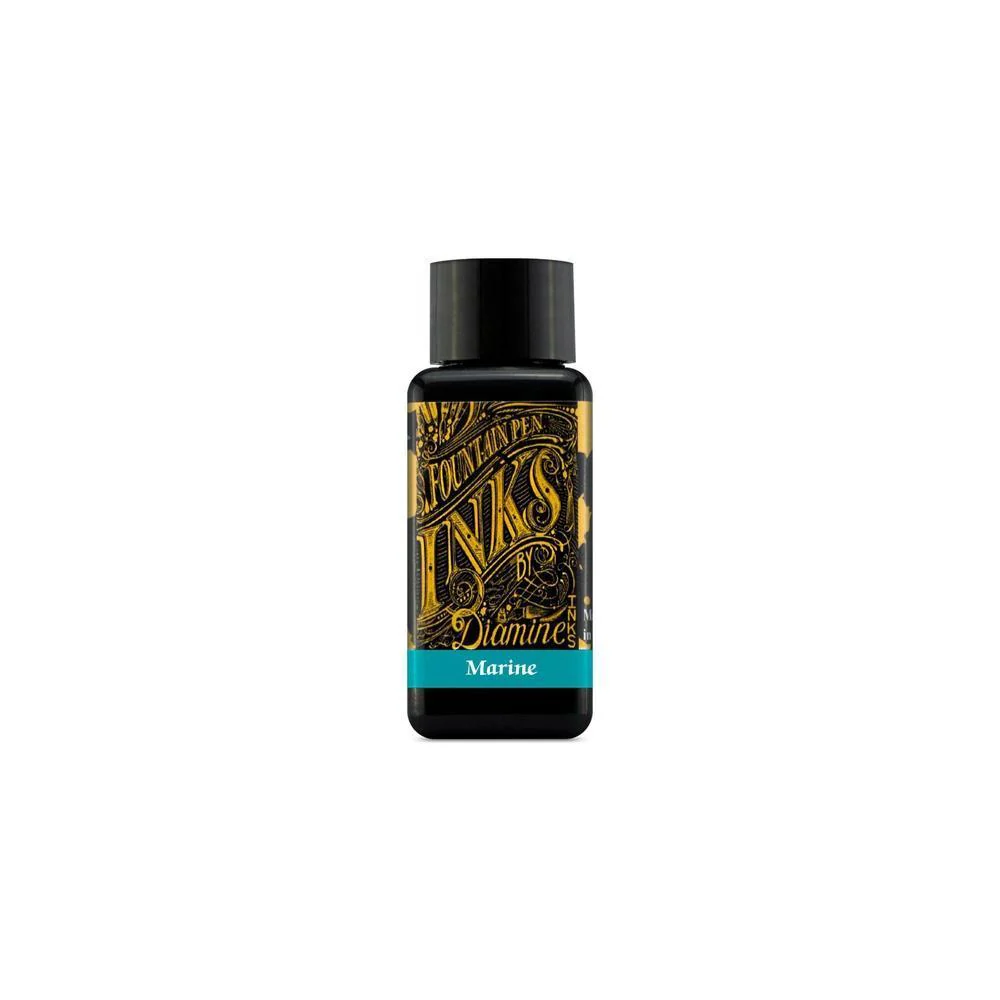 Diamine Ink Bottle (30ml / 80ml) - Teal - Image 16
