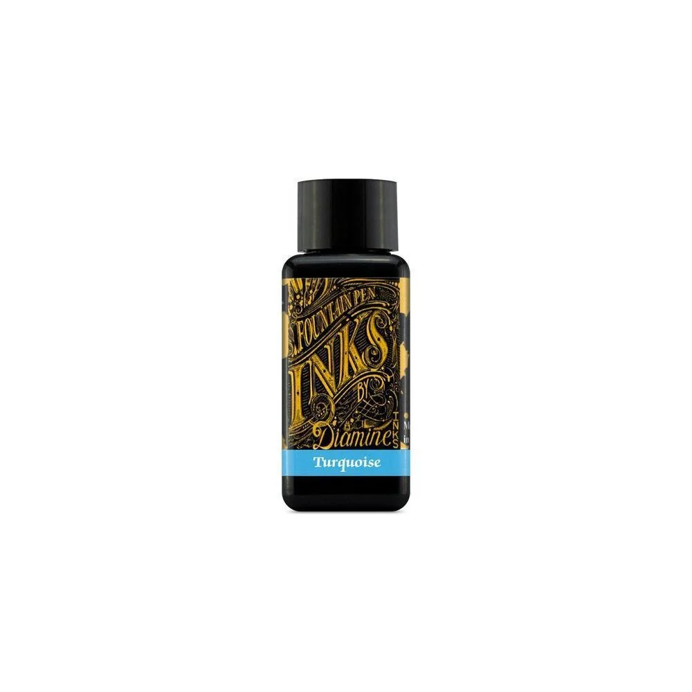 Diamine Ink Bottle (30ml / 80ml) - Teal - Image 20