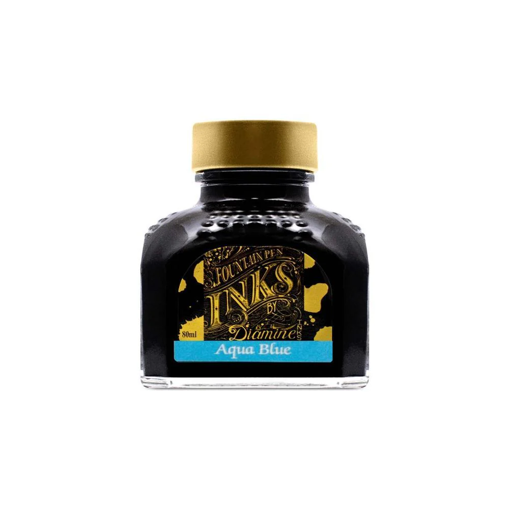 Diamine Ink Bottle (30ml / 80ml) - Teal - Image 30