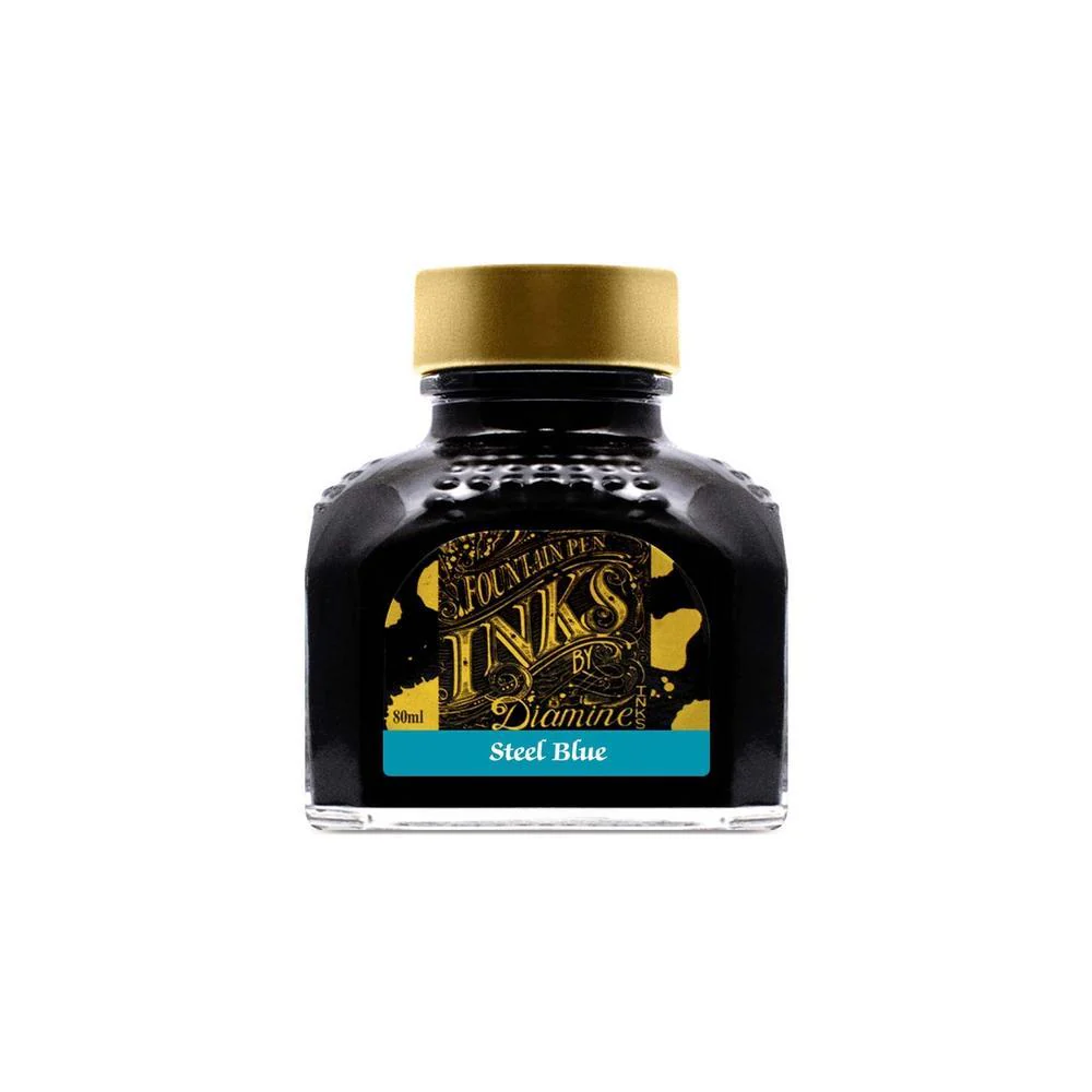Diamine Ink Bottle (30ml / 80ml) - Teal - Image 42