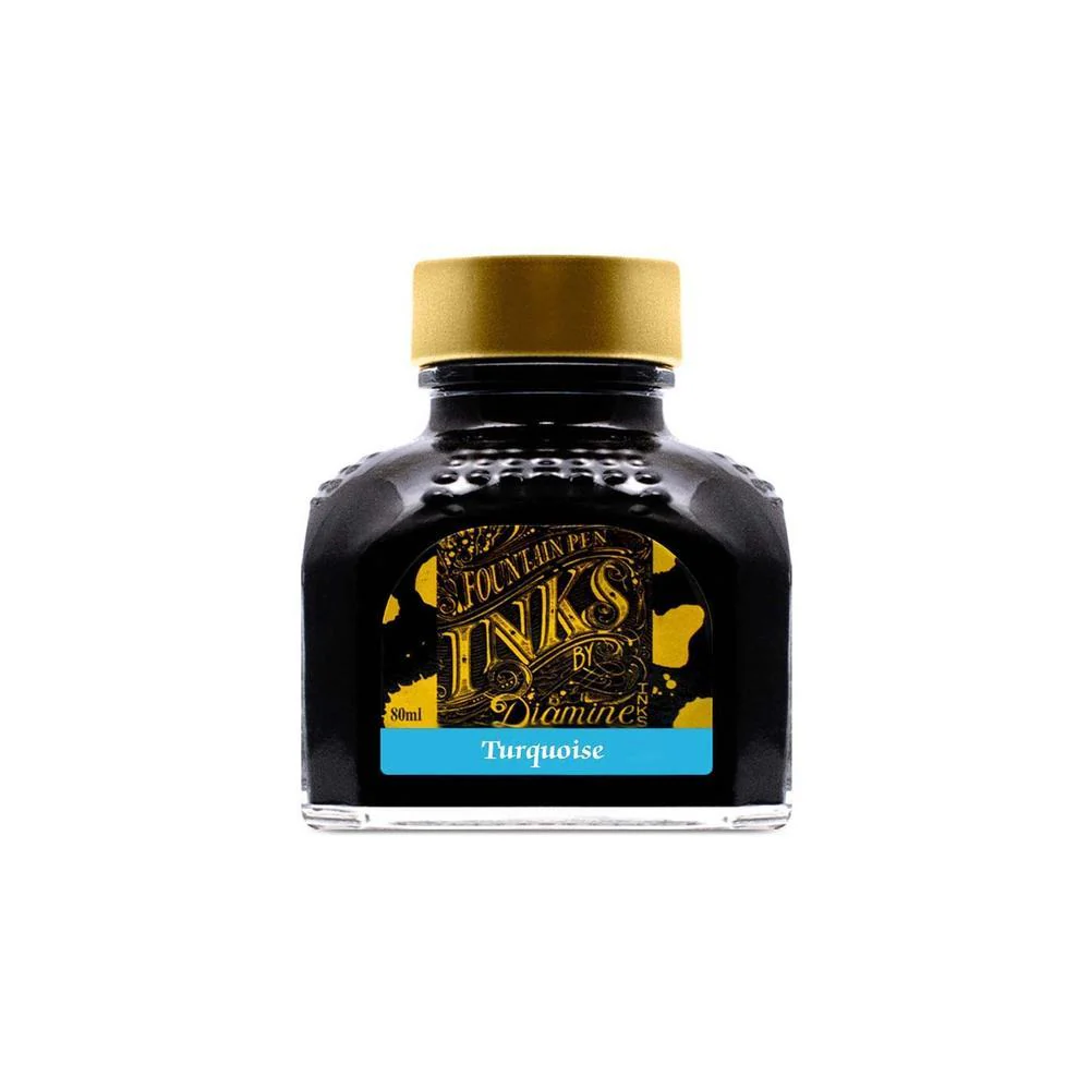 Diamine Ink Bottle (30ml / 80ml) - Teal - Image 44