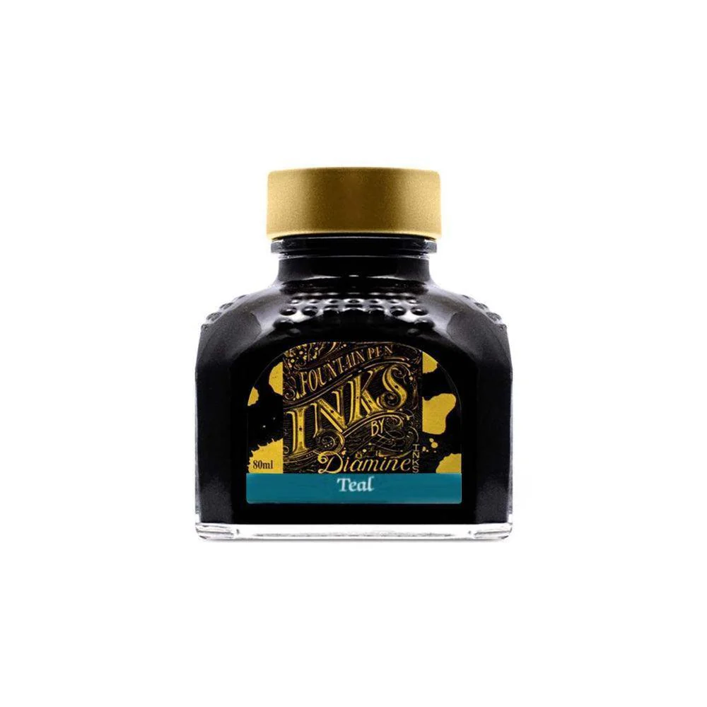 Diamine Ink Bottle (30ml / 80ml) - Teal - Image 50
