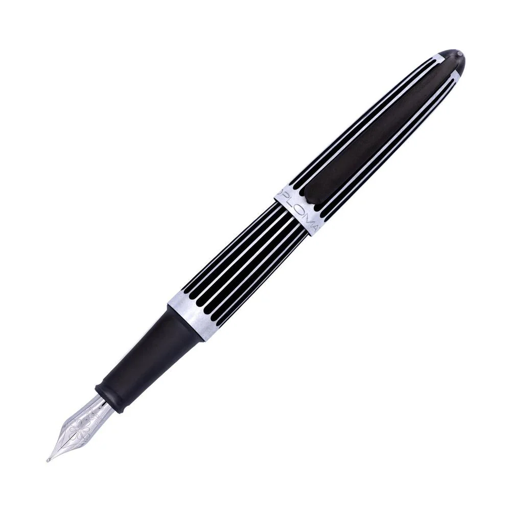 Diplomat Fountain Pen - Aero Stripes Black - Image 4