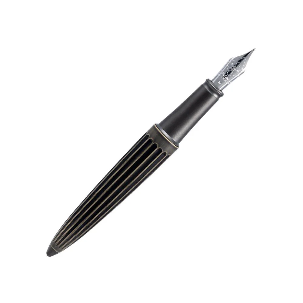 Diplomat Fountain Pen - Aero Stripes Oxyd Brass - Image 3