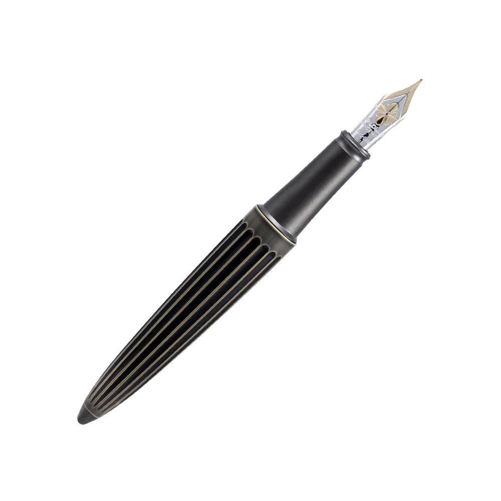 Diplomat Fountain Pen - Aero Stripes Oxyd Brass - Image 4