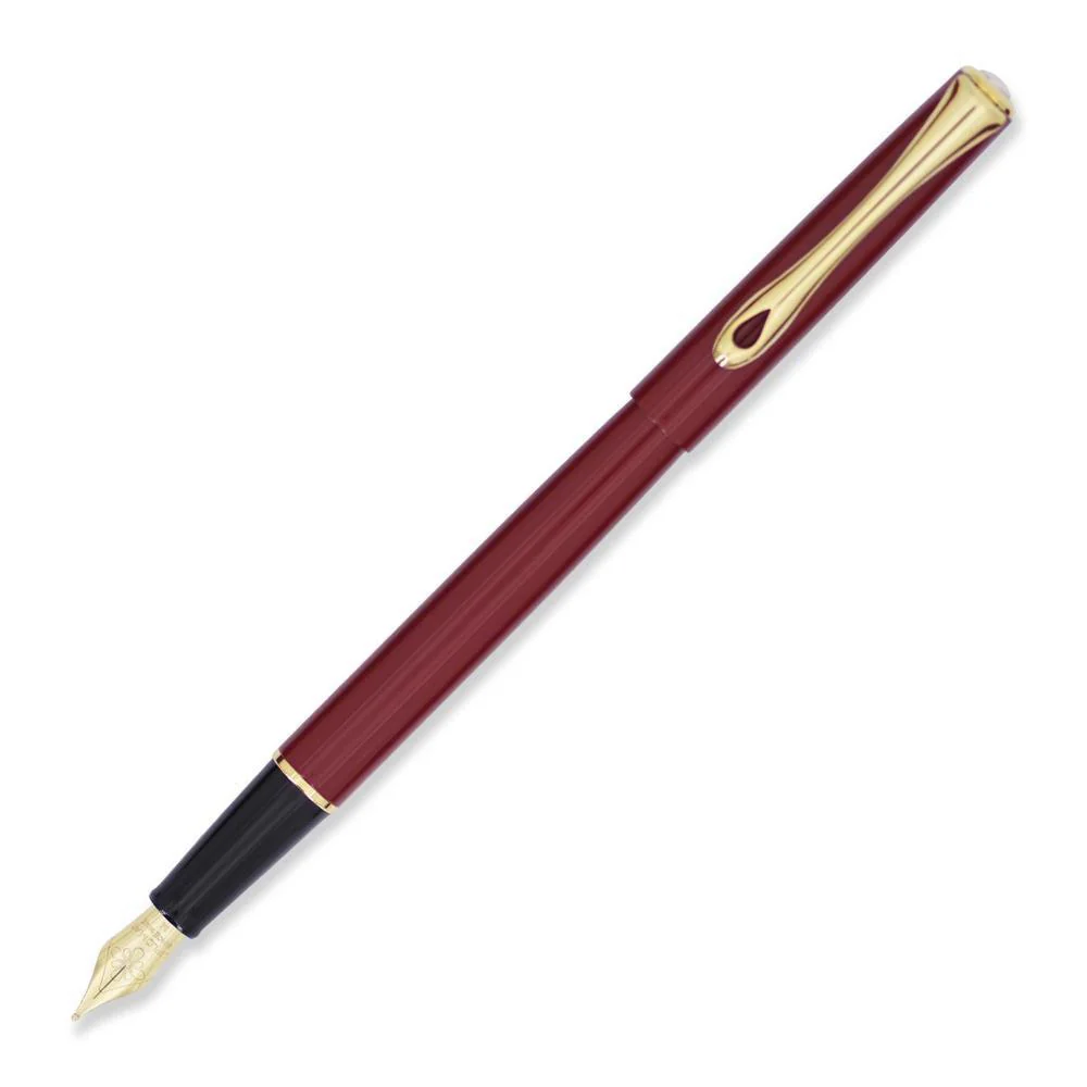 Diplomat Fountain Pen - Traveller Dark Red - Image 3