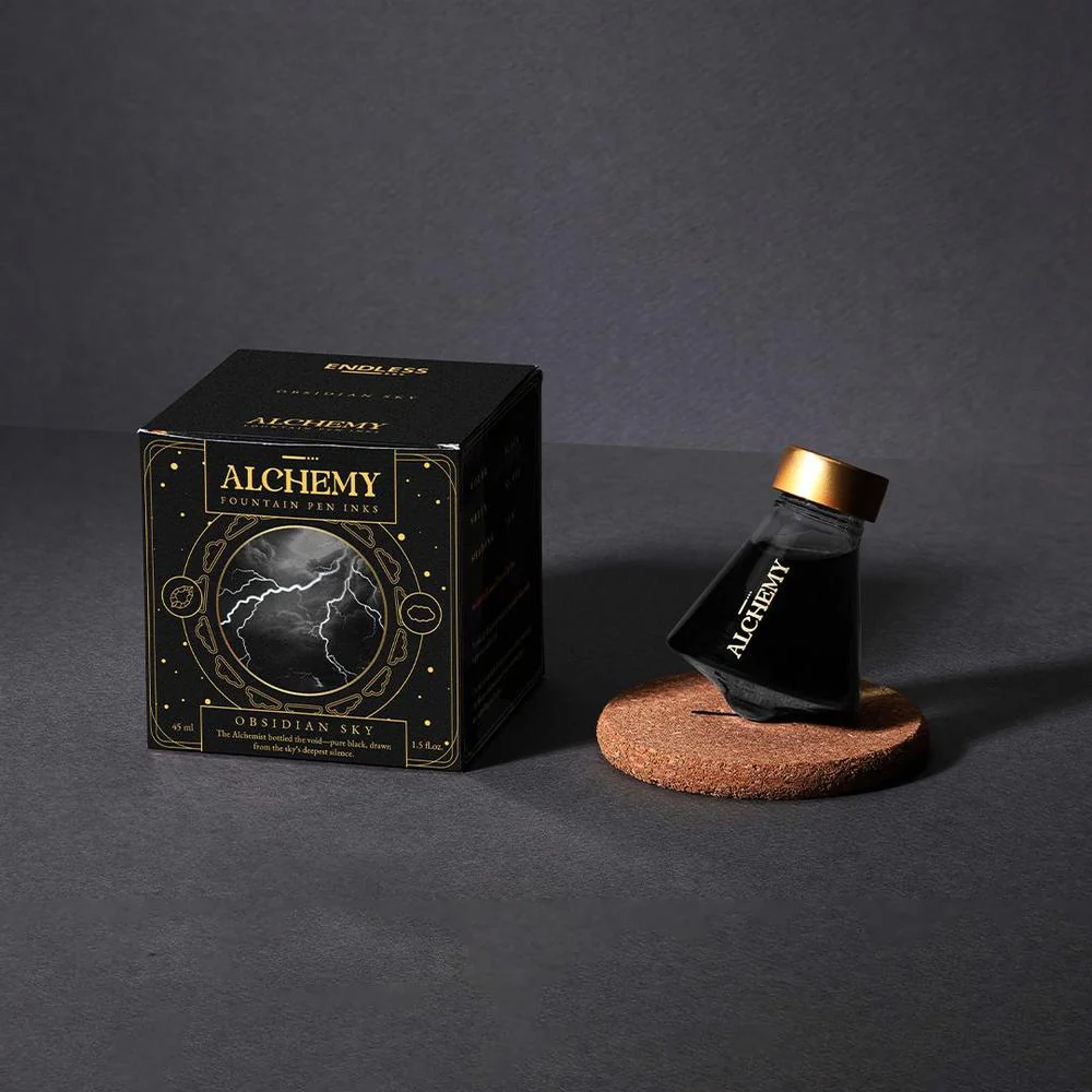 Endless Stationery Ink Bottle (45ml) - Alchemy Obsidian - Image 5