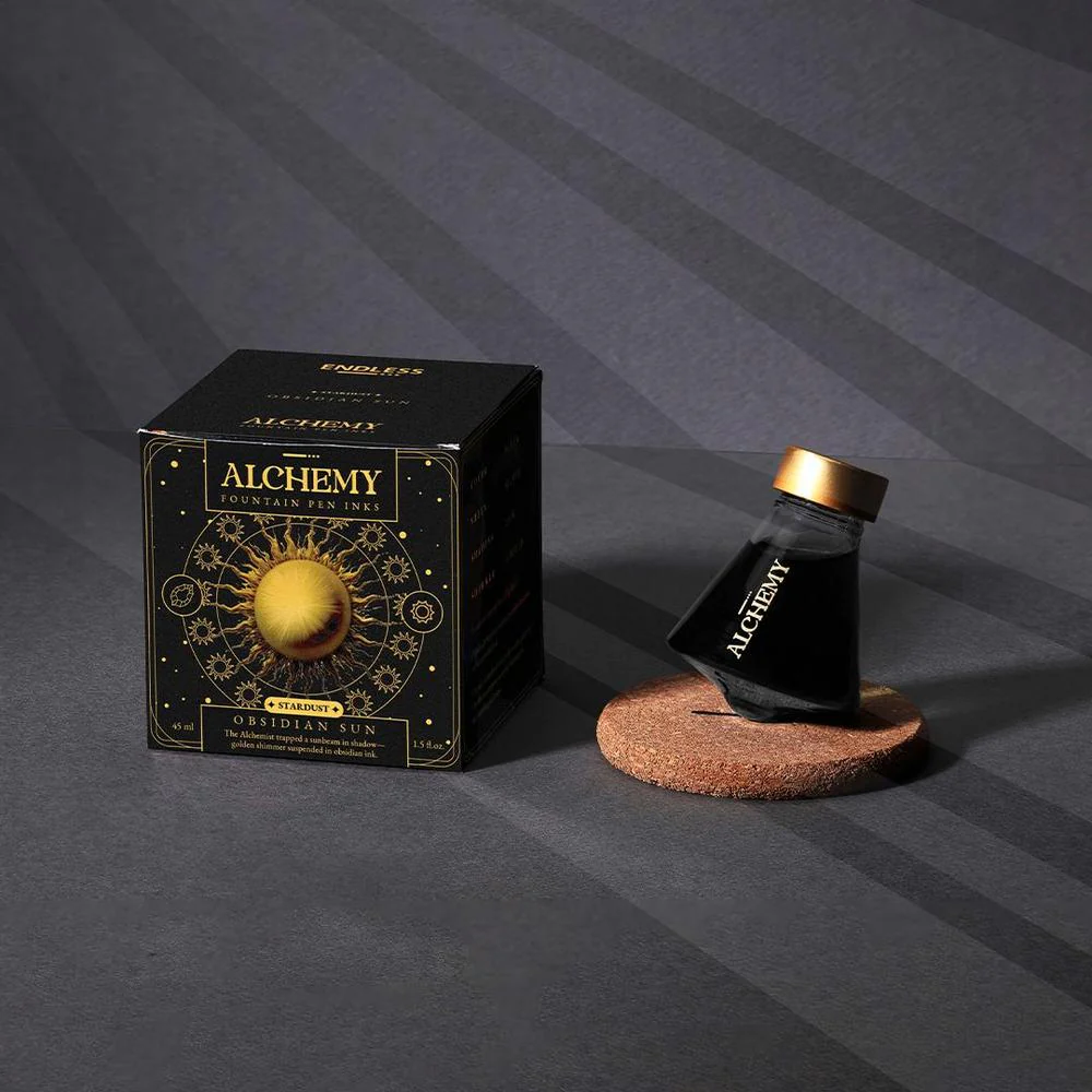 Endless Stationery Ink Bottle (45ml) - Alchemy Obsidian - Image 6