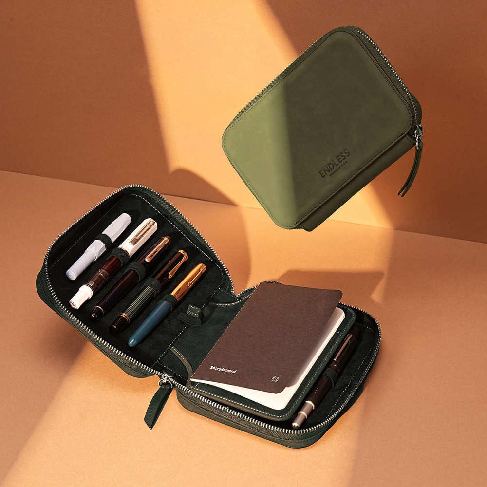 Endless Stationery Pen Case (10 Slots) - Companion Leather Pouch - Image 4