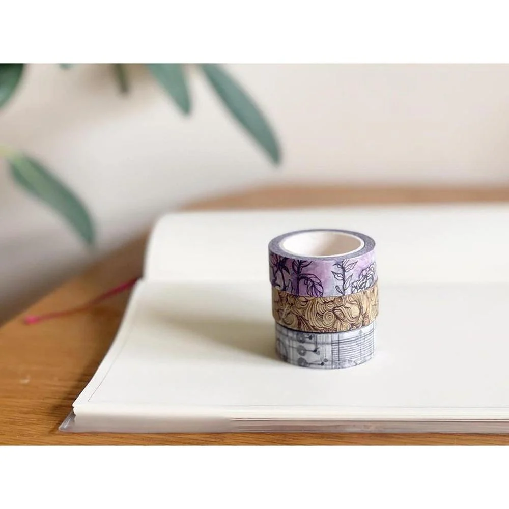 EndlessPens × @lekzumali Coffee Steam, Hanami, Technophile Washi Tape - Image 3