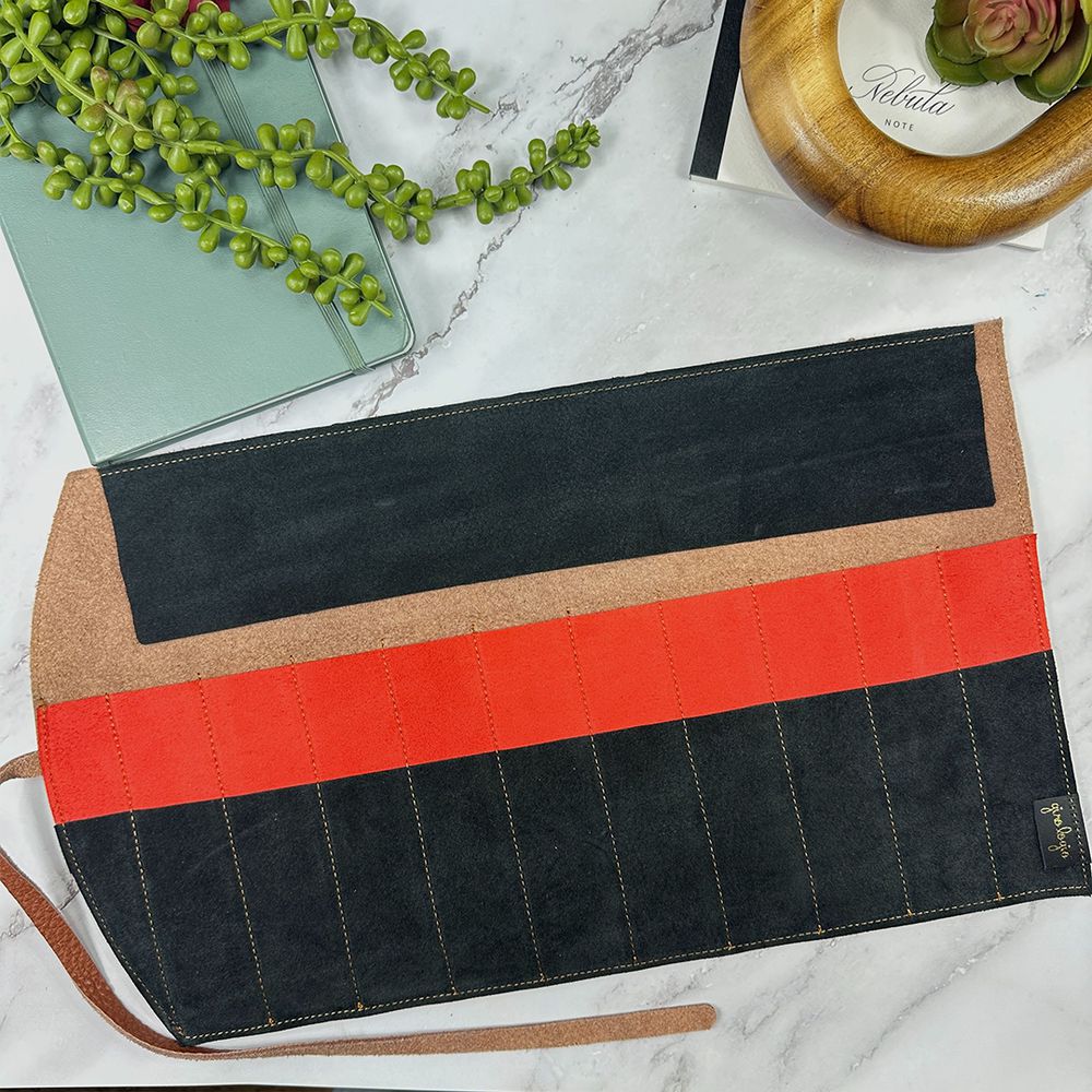 Girologio Pen Case (10 Slots) - 10 Pen Roll - Image 5