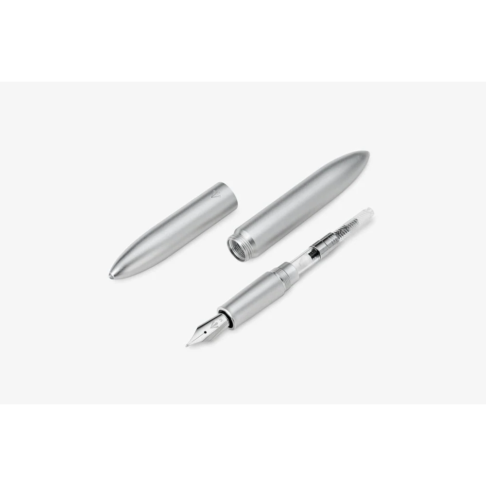 Gravitas Fountain Pen - Flagship Aluminium - Silver - Image 3