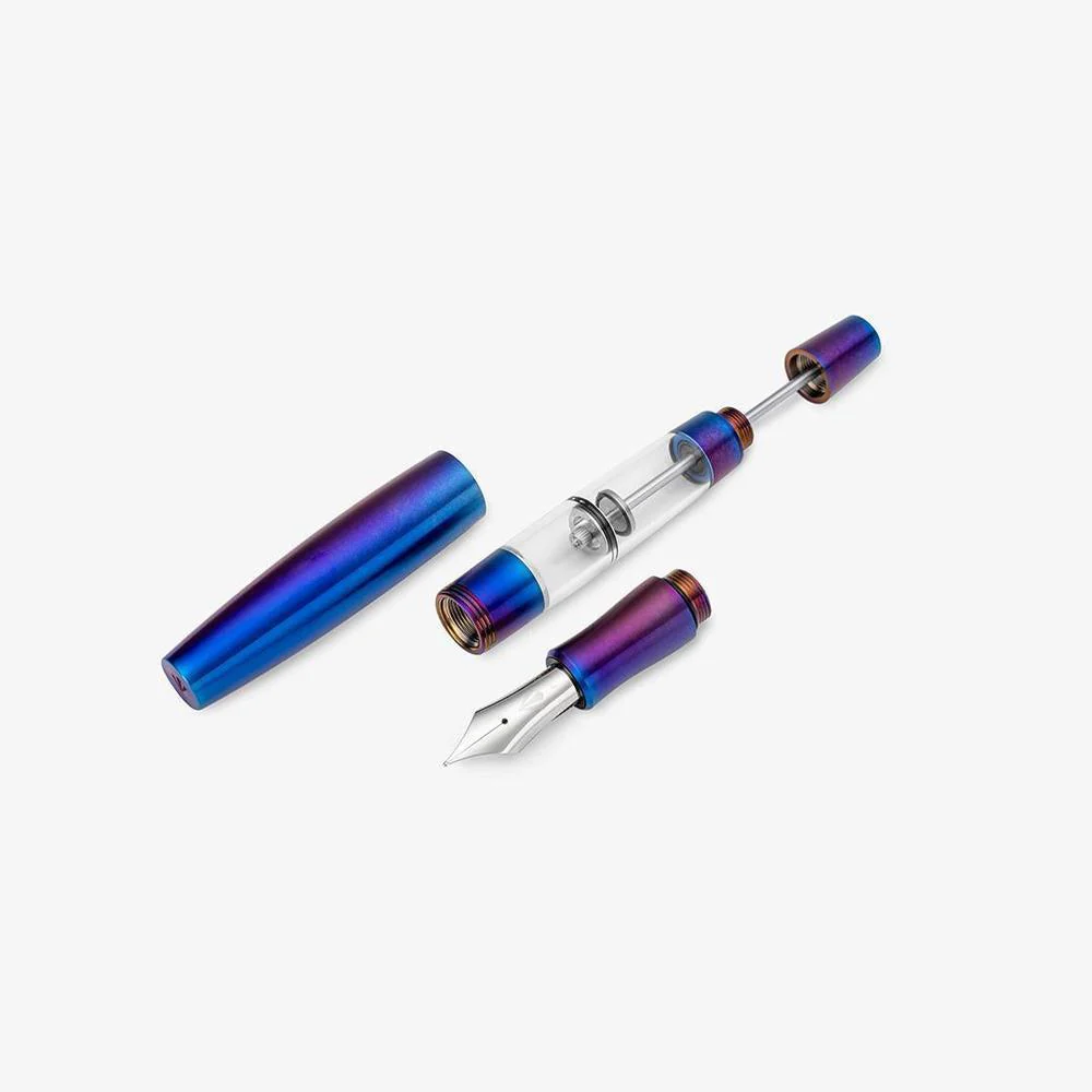 Gravitas Fountain Pen - Monster Grade 5 Titanium TiSiNx + Acrylic Barrel - Image 2