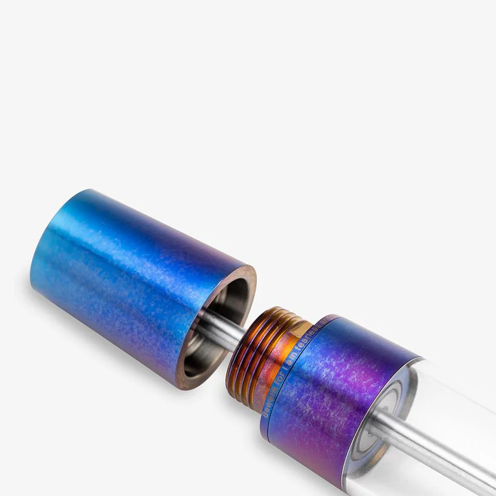 Gravitas Fountain Pen - Monster Grade 5 Titanium TiSiNx + Acrylic Barrel - Image 3