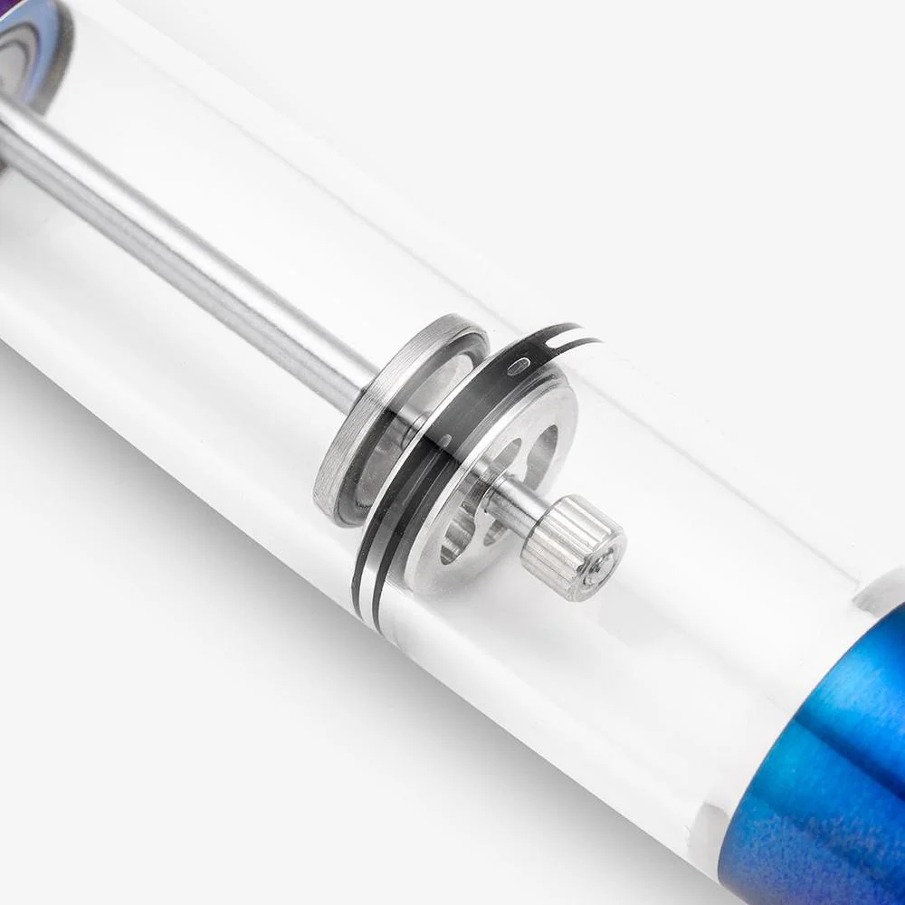 Gravitas Fountain Pen - Monster Grade 5 Titanium TiSiNx + Acrylic Barrel - Image 4