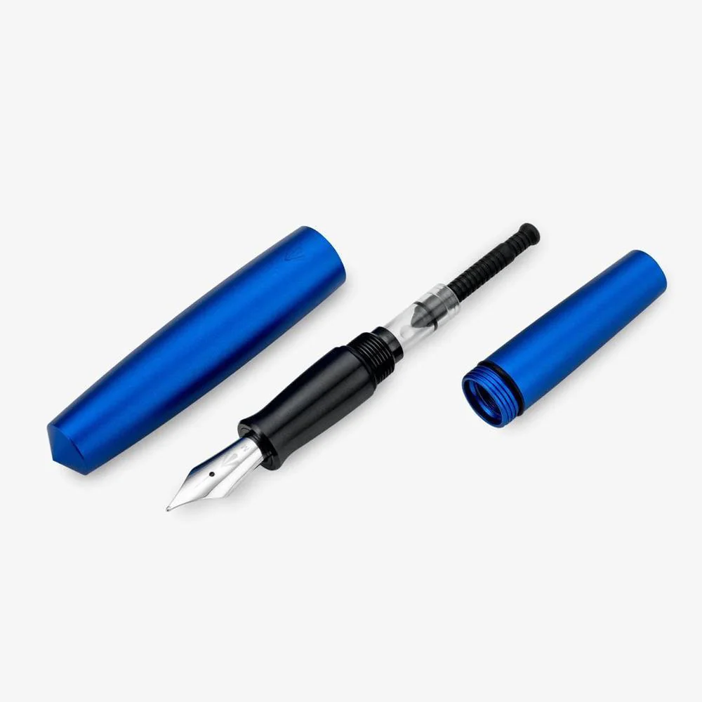 Gravitas Fountain Pen - Pocket - Aluminium Blue - Image 4
