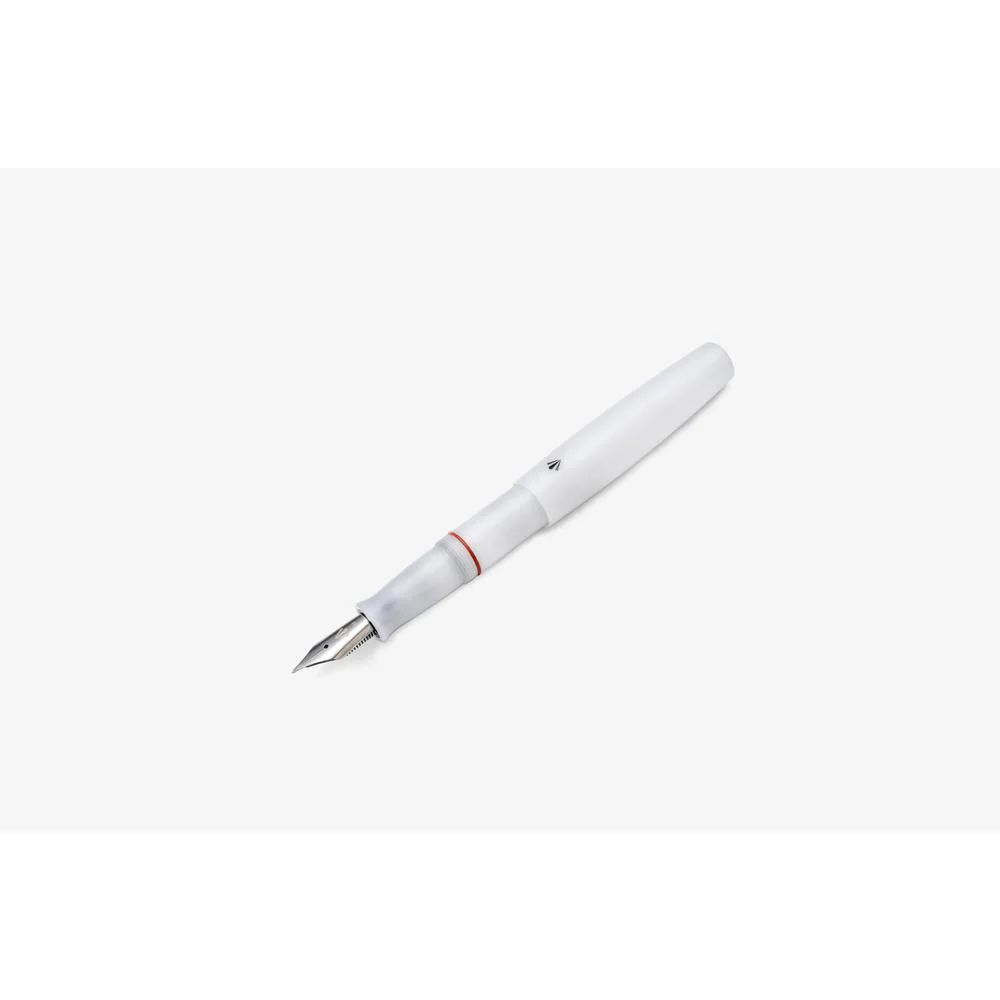 Gravitas Fountain Pen - Pocket - Full White Delrin - Image 4