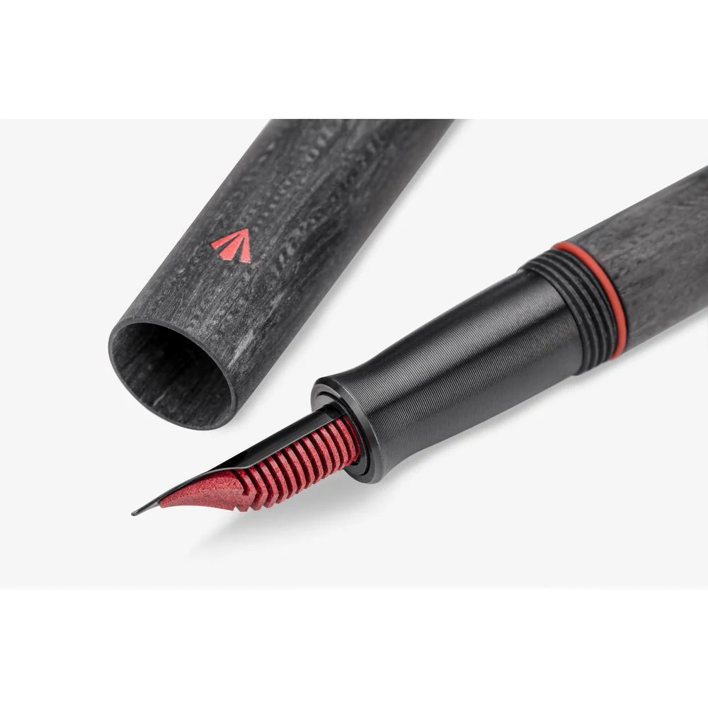 Gravitas Fountain Pen - Pocket Pultruded Carbon Fiber - Image 4