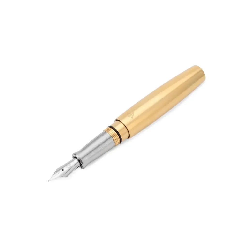 Gravitas Fountain Pen - Pocket - Raw Brass - Image 3
