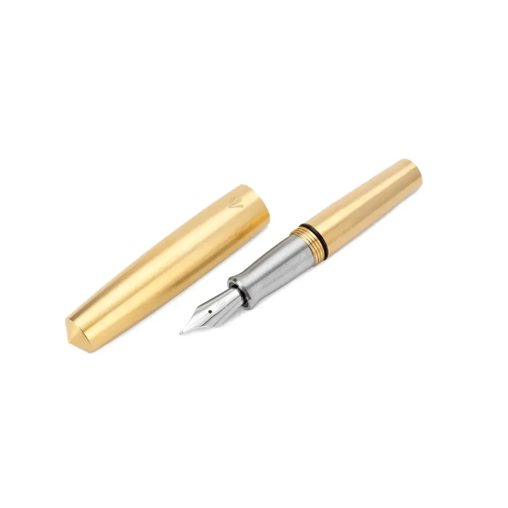 Gravitas Fountain Pen - Pocket - Raw Brass - Image 4