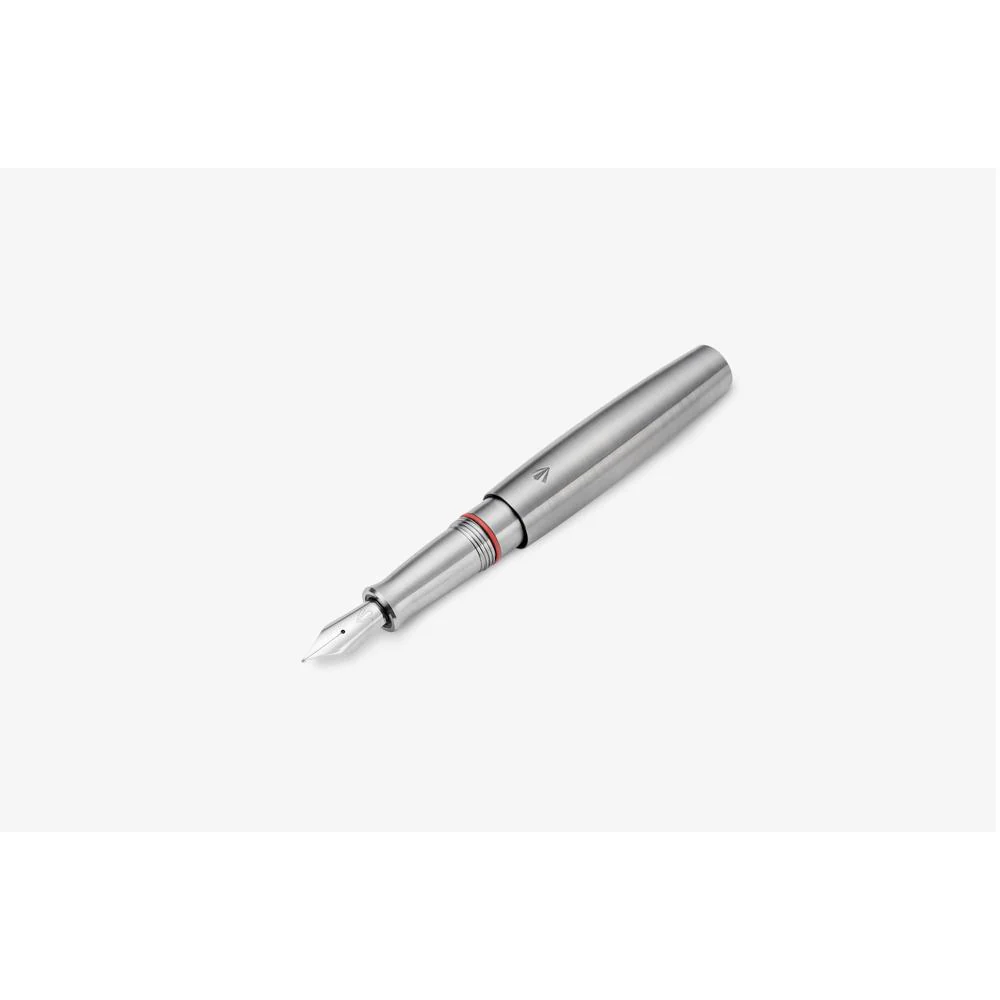 Gravitas Fountain Pen - Pocket - Raw Grade 5 Titanium - Image 4