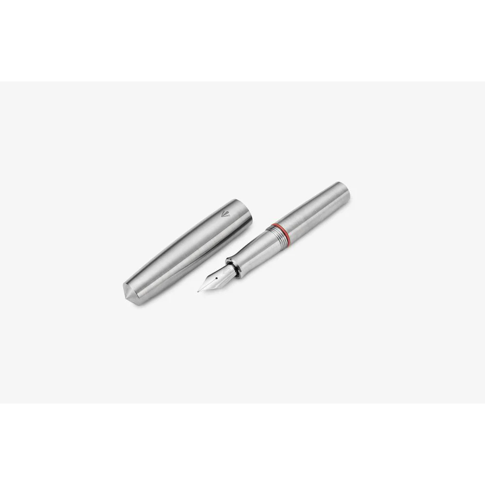 Gravitas Fountain Pen - Pocket - Raw Grade 5 Titanium - Image 5