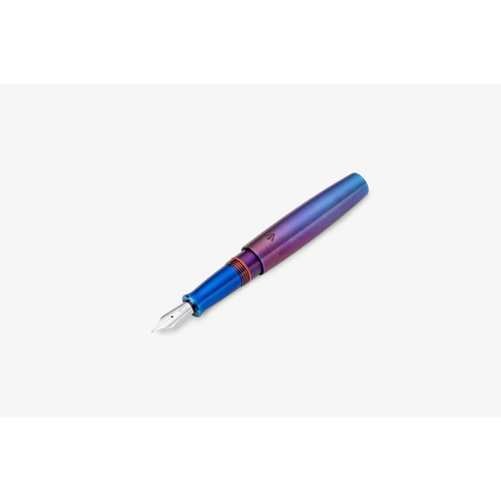 Gravitas Fountain Pen - Pocket - Raw Grade 5 Titanium TiSiNx - Image 5