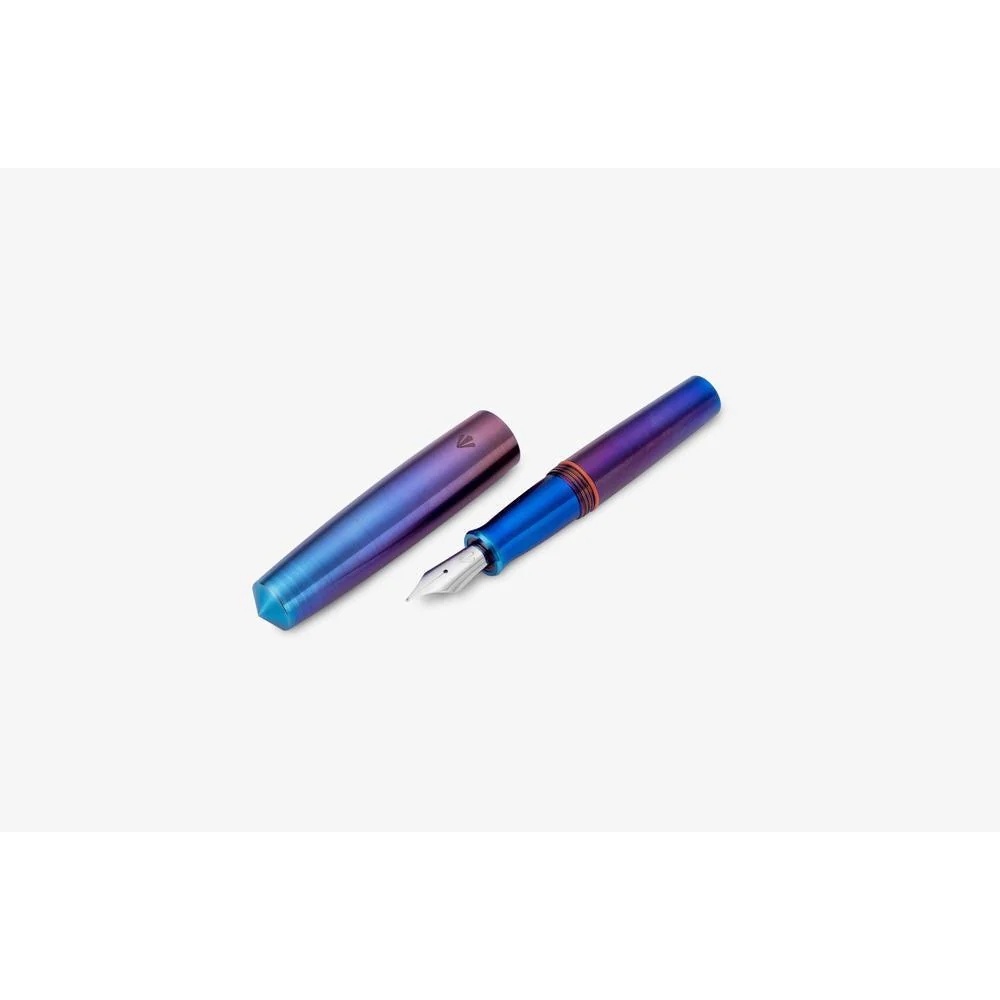 Gravitas Fountain Pen - Pocket - Raw Grade 5 Titanium TiSiNx - Image 6