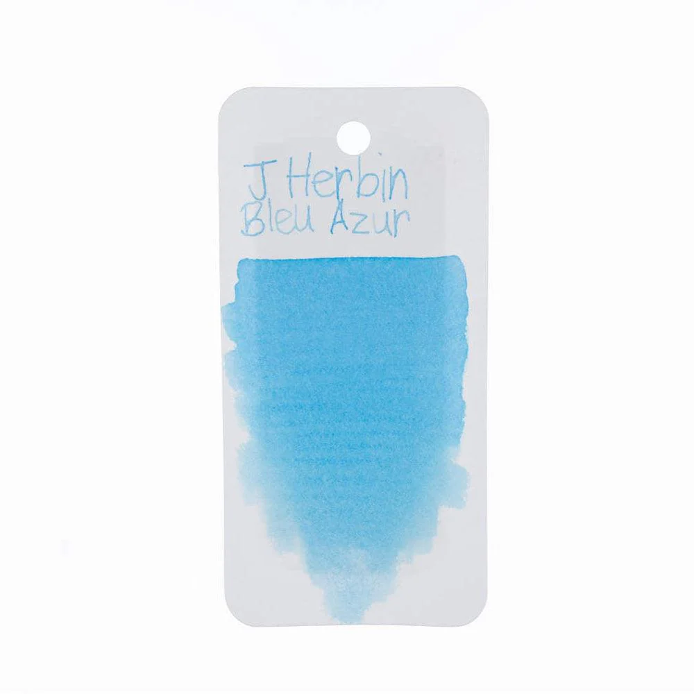 J Herbin Ink Bottle (10ml / 30ml) - Bleu Azur - Image 4