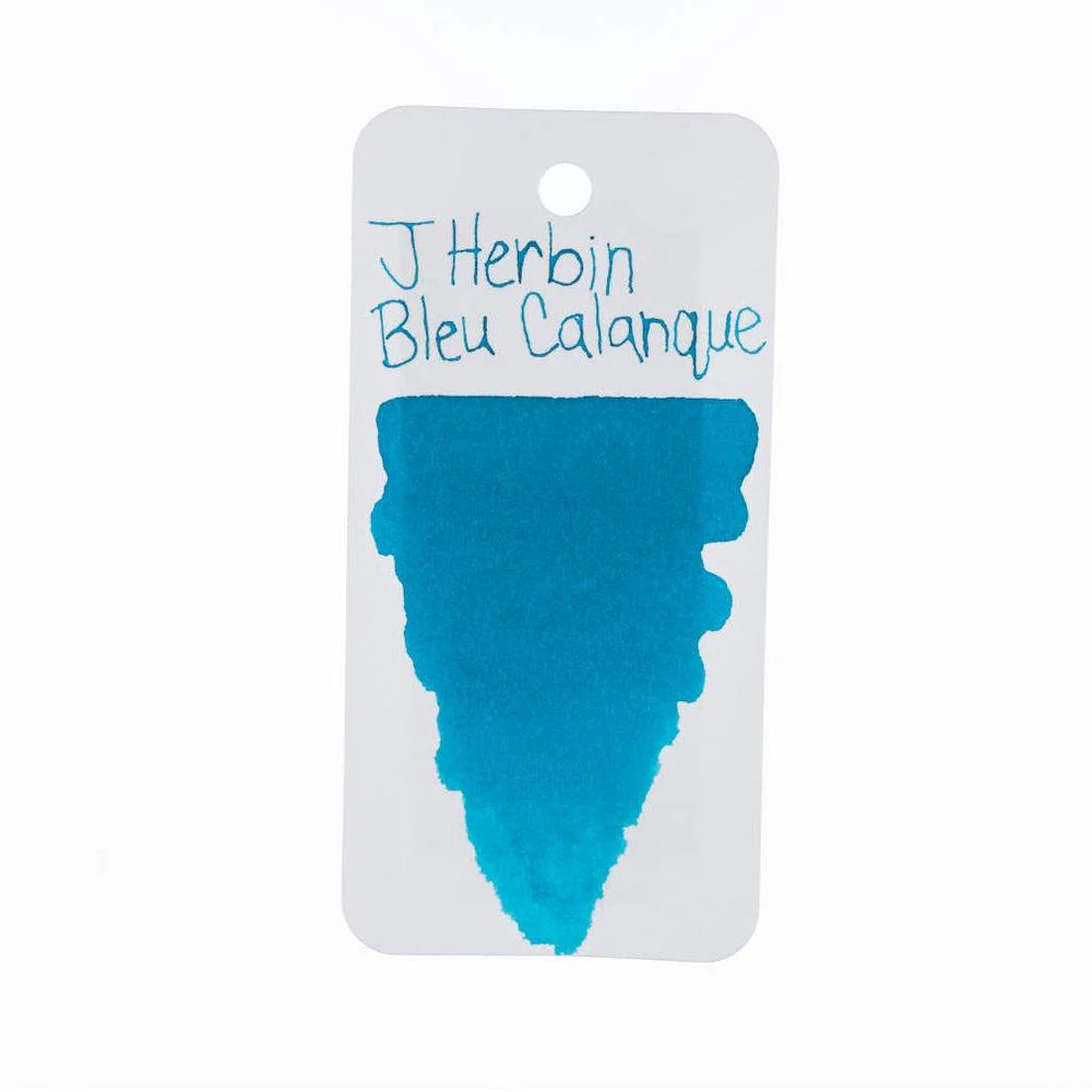 J Herbin Ink Bottle (10ml / 30ml) - Bleu Calanque - Image 4