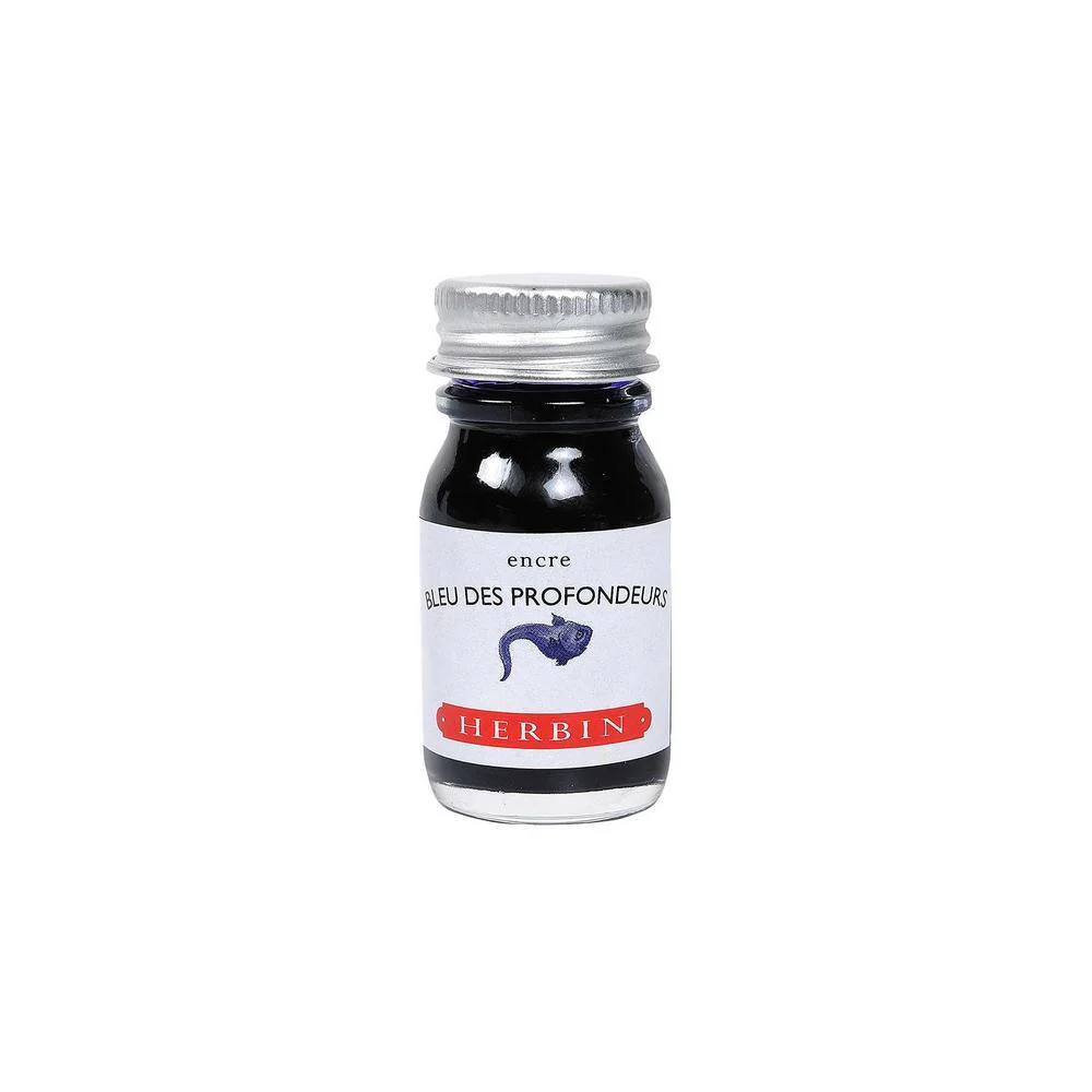 J Herbin Ink Bottle (10ml / 30ml) - Bleu des Profondeurs - Image 2